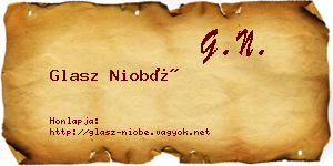 Glasz Niobé névjegykártya